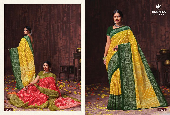 Deeptex Mother India Vol 46 Regular Wear Wholesale Cotton Printed Sarees
